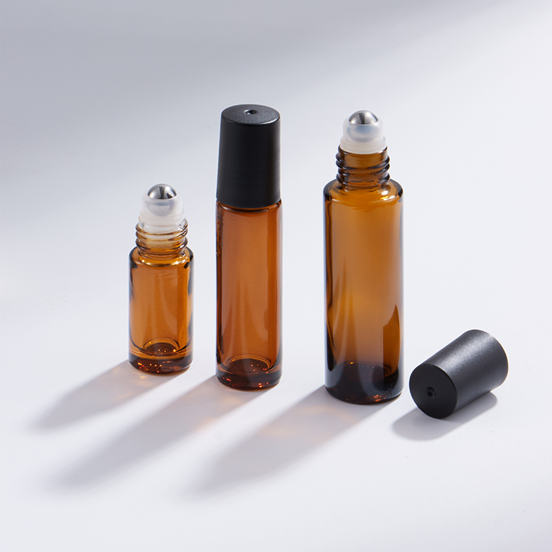5ml 10ml 15ml Amber Roll-On skleněná lahvička